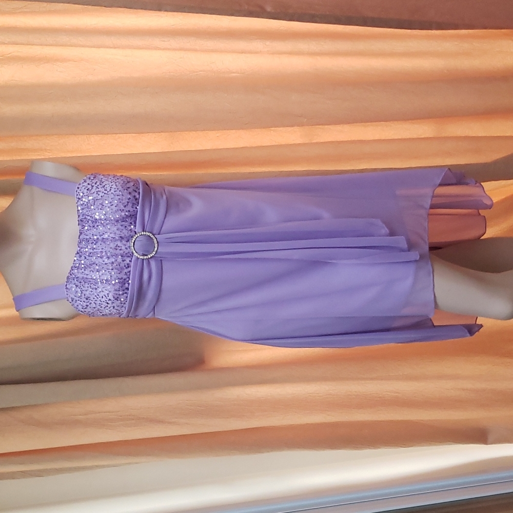 Roxette Mermaid Sequined Dress Rhinestone Broach